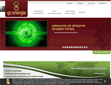 Tablet Screenshot of gsenergia.pl